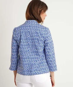 Kyra Blazer Tie-Dye Print Angelina