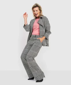 Kyra Broek Pied-De-Poule Nyssa