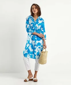 Kyra Cotton Voile Blousejurk Bloemen Bonnie