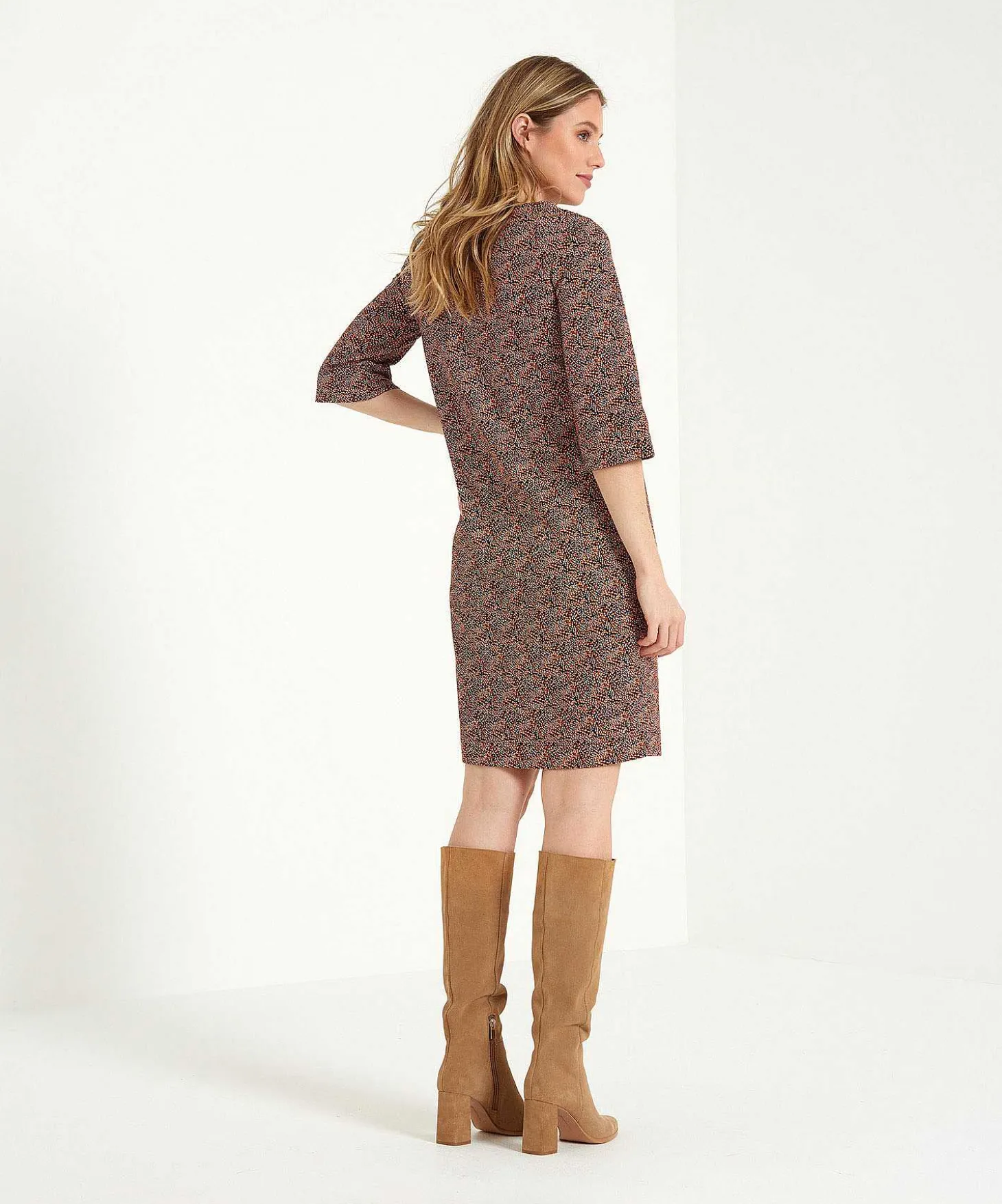 Kyra Jurk Minimal Print Bette