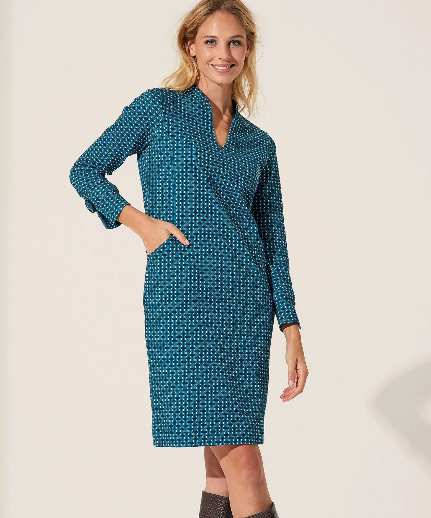 Kyra Multicolor Structuur Jurk Fauna