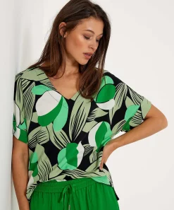 Kyra Shirt Modern Flower Bouchra