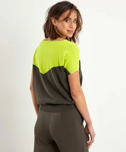 Kyra Truitje V-Vorm Colorblock Alika