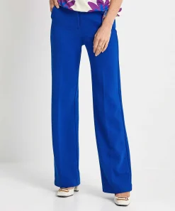 Kyra Wide Leg Broek Structuur Hetty