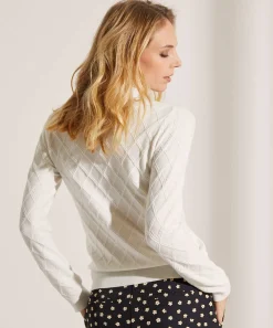 Leo & Ugo Jacquard Trui Met Pareltjes