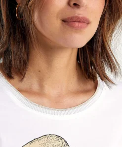 Leo & Ugo T-Shirt Fashionprint Met Pareltjes