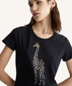 Liu Jo T-Shirt Giraffe Strass