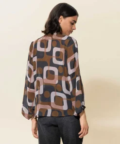 Luisa Cerano Blouse Grafische Print