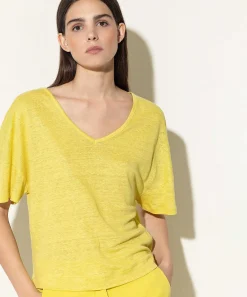 Luisa Cerano Linnen Shirt V-Hals