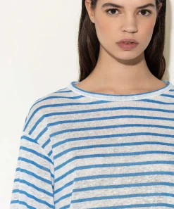Luisa Cerano Linnen Shirt Met Strepen