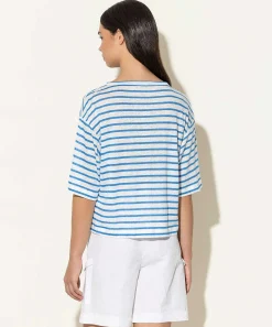 Luisa Cerano Linnen Shirt Met Strepen