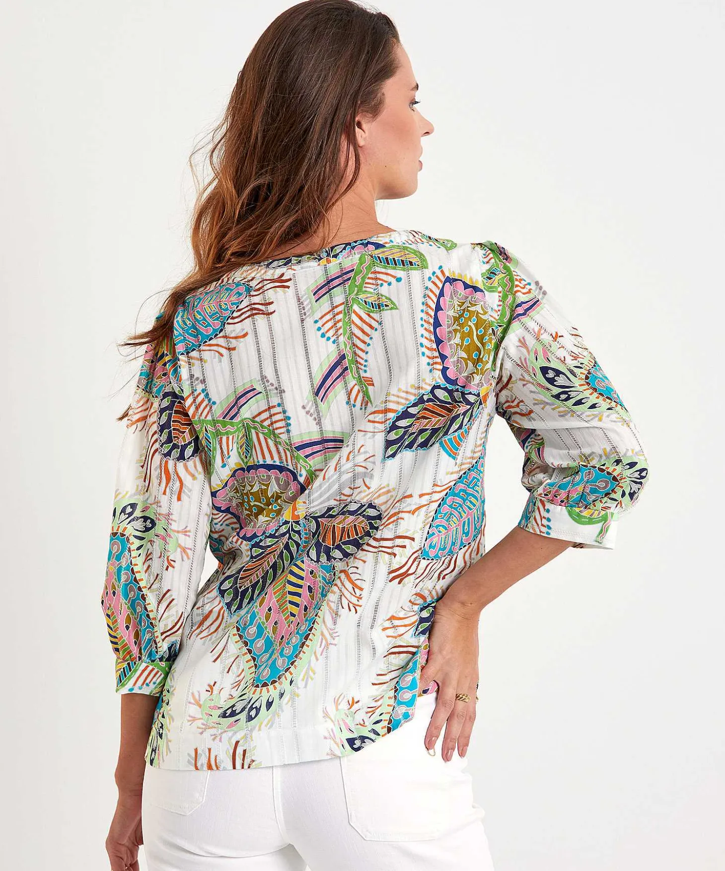 Marc Cain Blouse Multicolor Bladprint