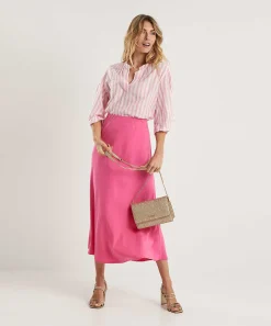 Marc Cain Cotton Voile Blouse Strepen