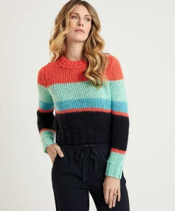 Marc Cain Korte Colorblock Trui