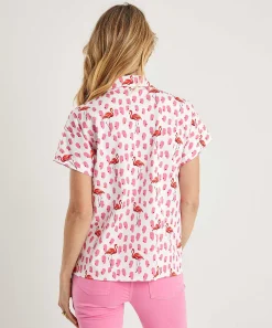 Marc Cain Poplin Blouse Flamingo