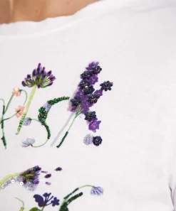 Marc Cain Shirt Met Bloemen Letterprint