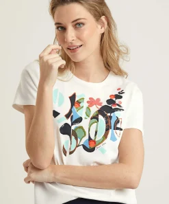 Marc Cain Shirt Print Met Kraaltjes