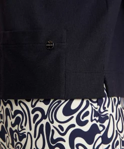 Marc Cain Shirt Ribjersey Zakje