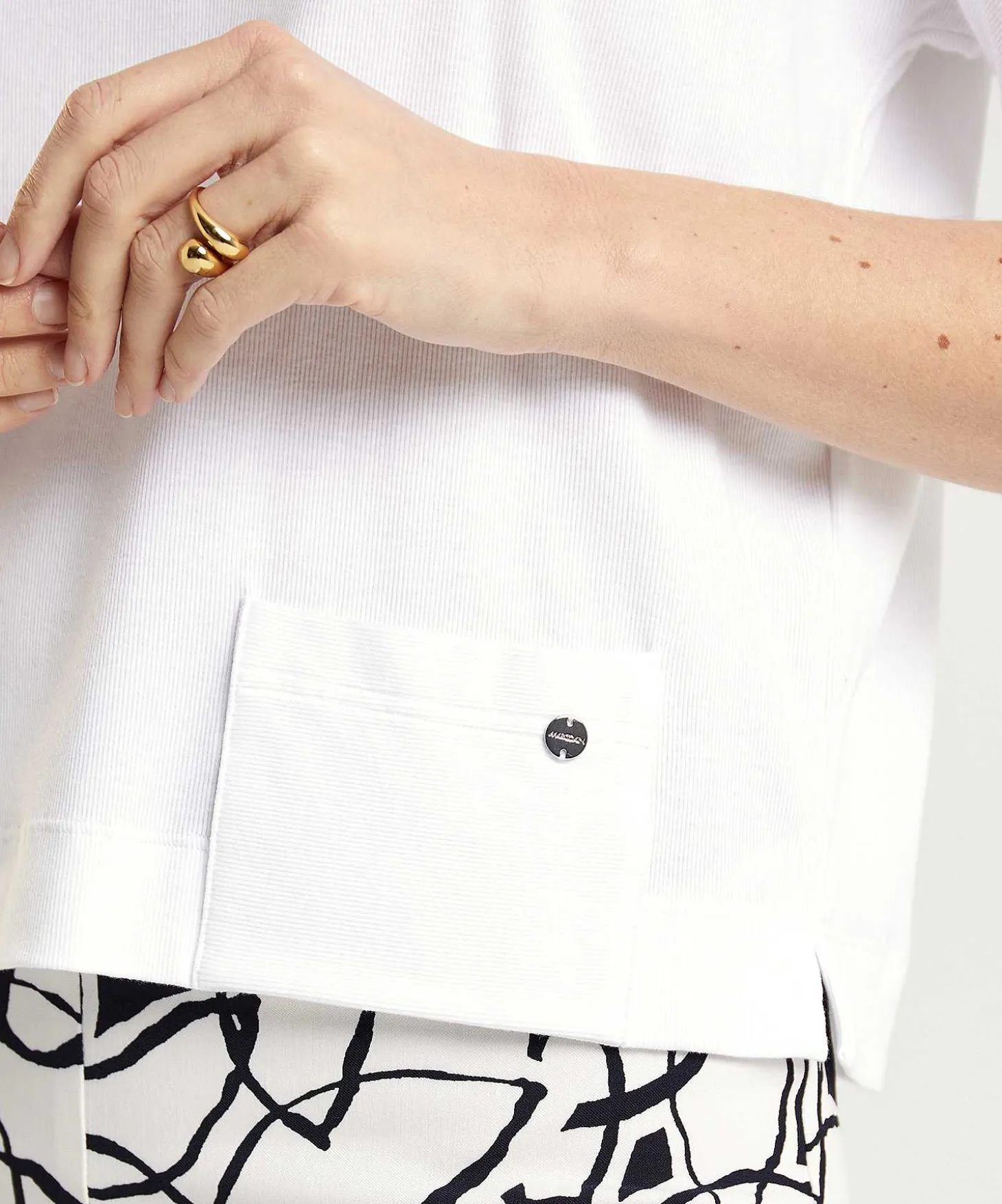 Marc Cain Shirt Ribjersey Zakje