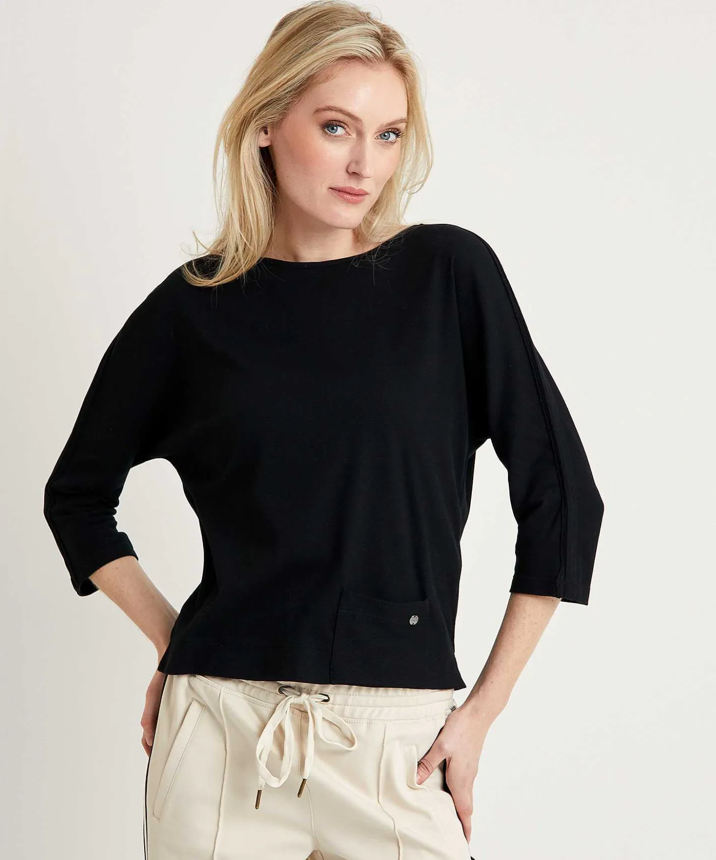 Marc Cain Shirt Ribjersey Zakje