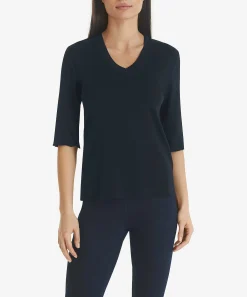 Marc Cain Shirt V-Hals Rib