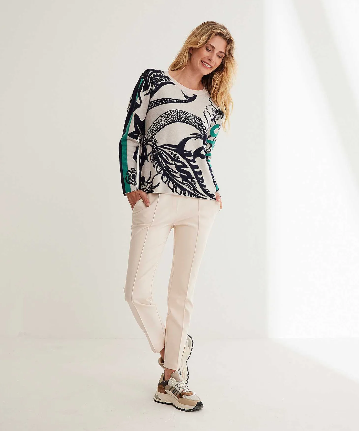 Marc Cain Sports Broek Heavy Cotton Deelnaad Sliven