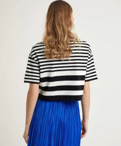 Marc Cain Sports Cropped Truitje Strepen