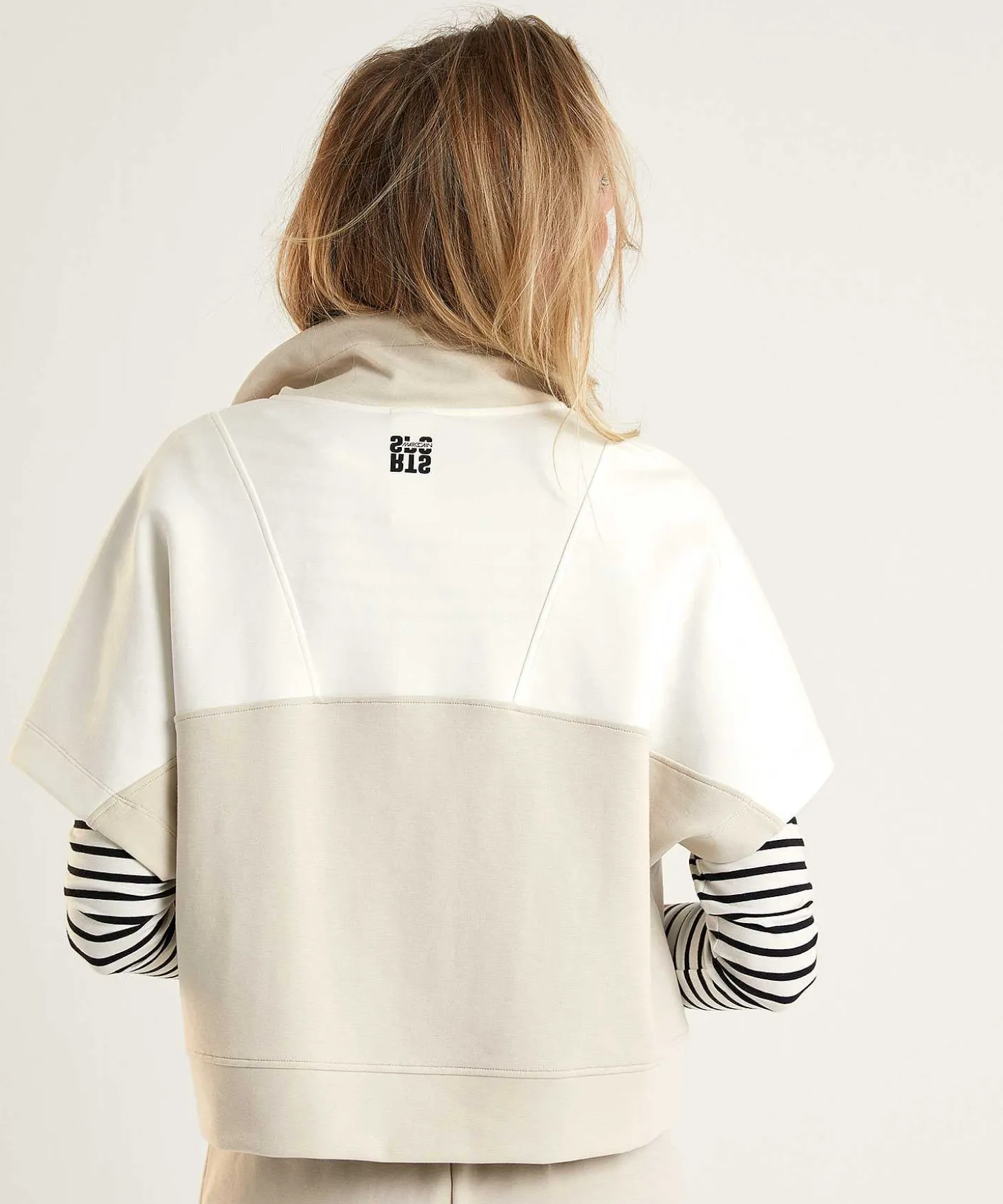 Marc Cain Sports Oversized Sweatvestje Two-Tone