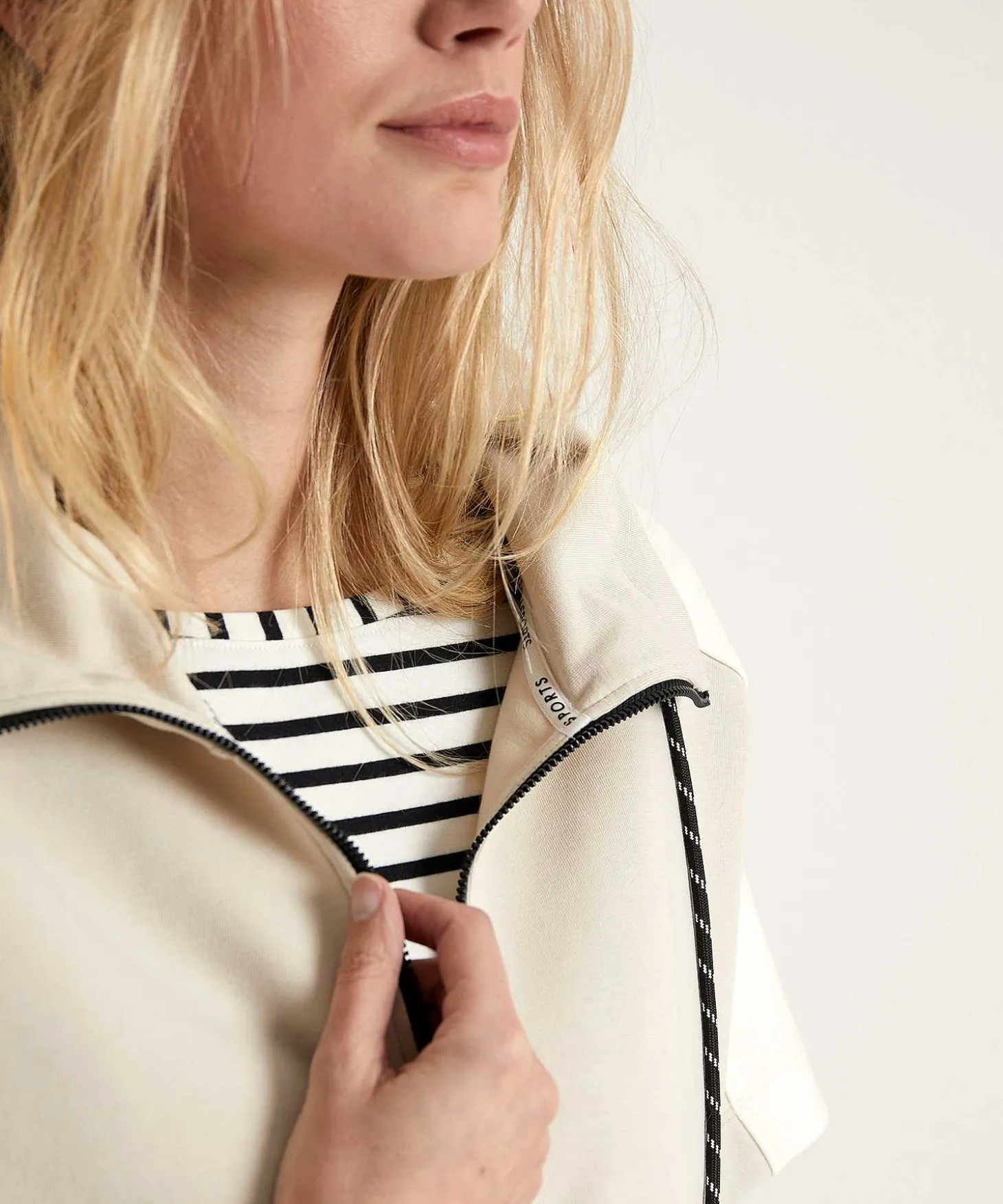 Marc Cain Sports Oversized Sweatvestje Two-Tone