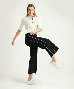 Marc Cain Sports Poloshirt Ribjersey Panterprint