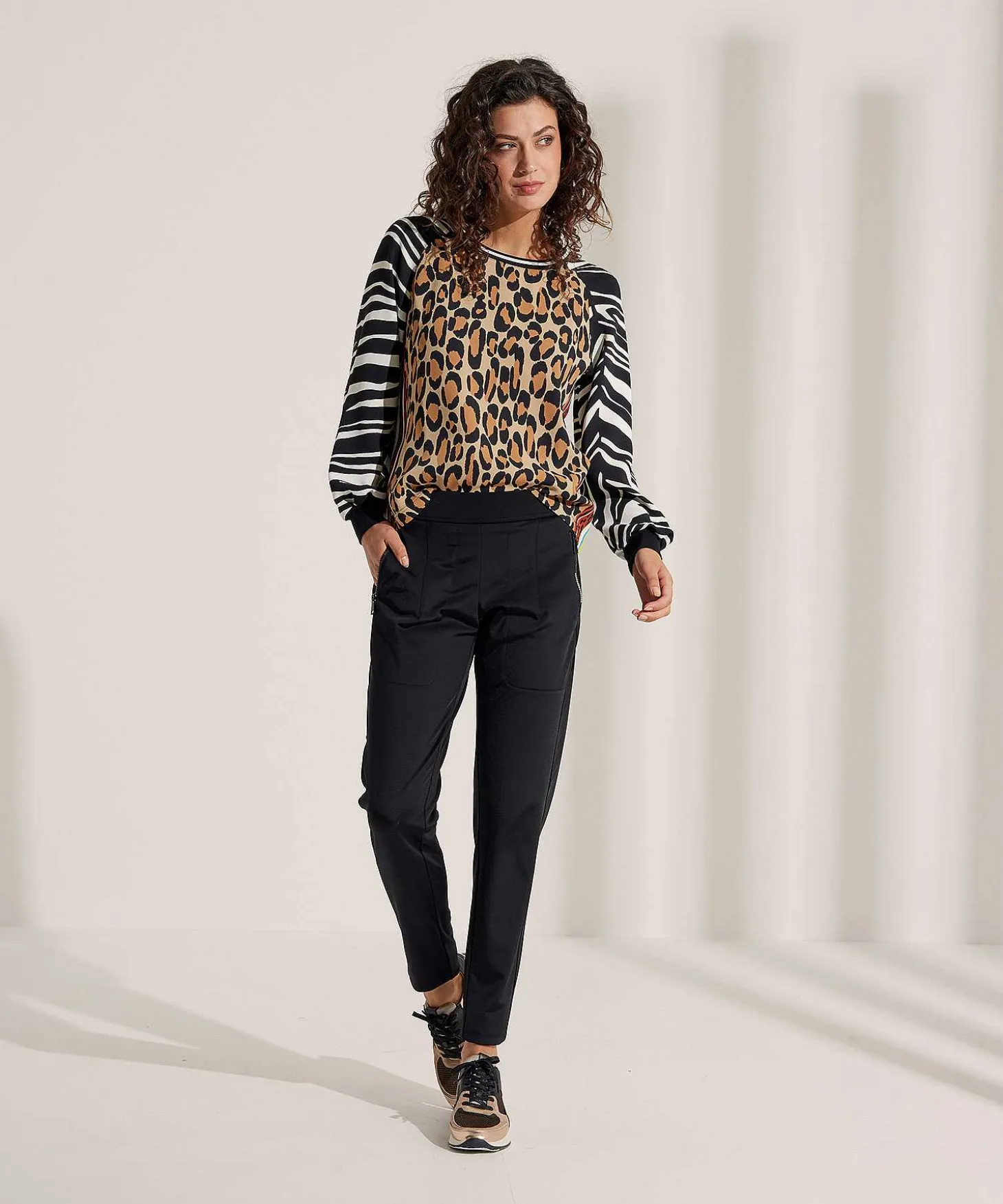 Marc Cain Sports Scuba Blouse Mixed Animal