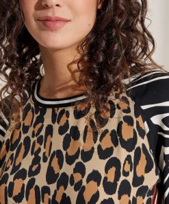 Marc Cain Sports Scuba Blouse Mixed Animal