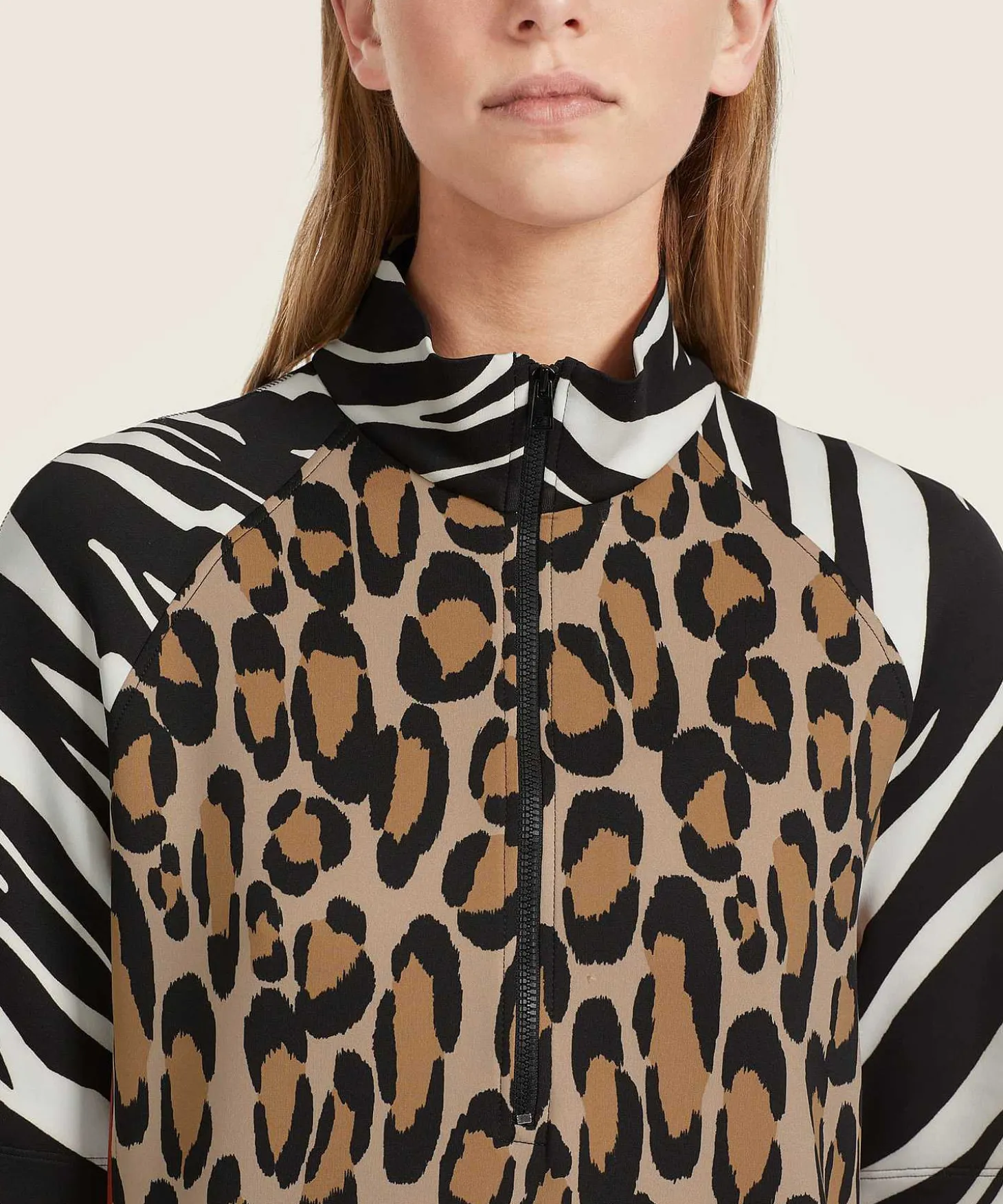Marc Cain Sports Scuba Jurk Met Rits Mixed Animal