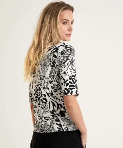 Marc Cain Sports Shirt Ribjersey Jungleprint