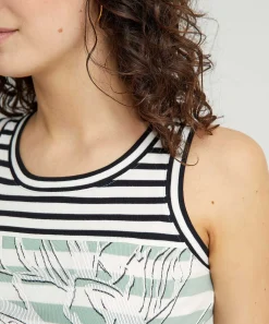 Marc Cain Sports Singlet Streep En Print