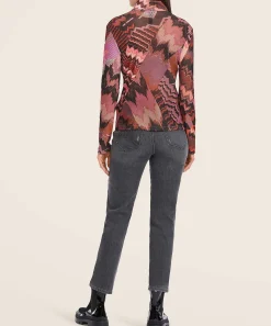 Marc Cain Sports Soft Mesh Top Mountainprint