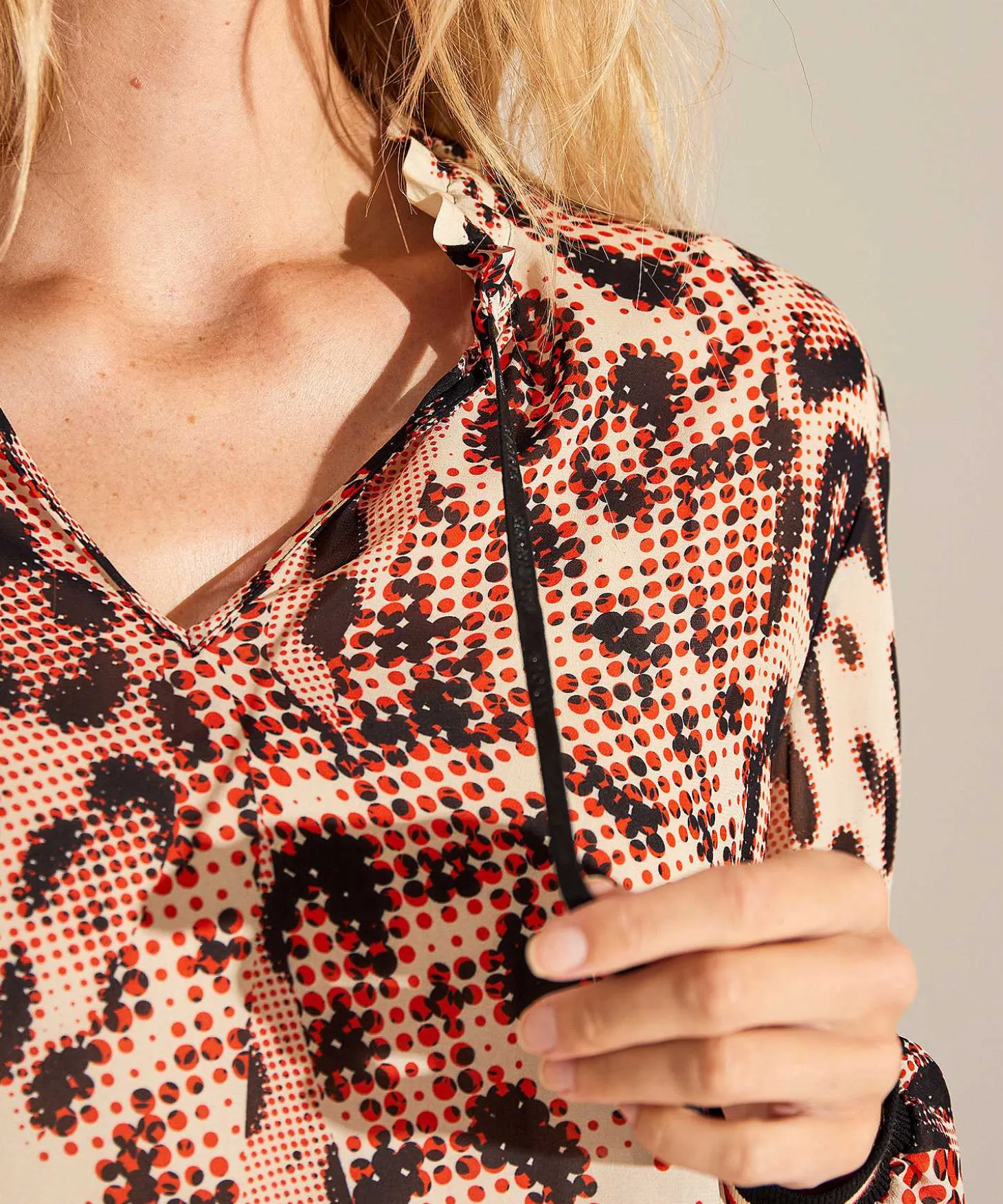 Marc Cain Sports Voile Blouse Panterprint