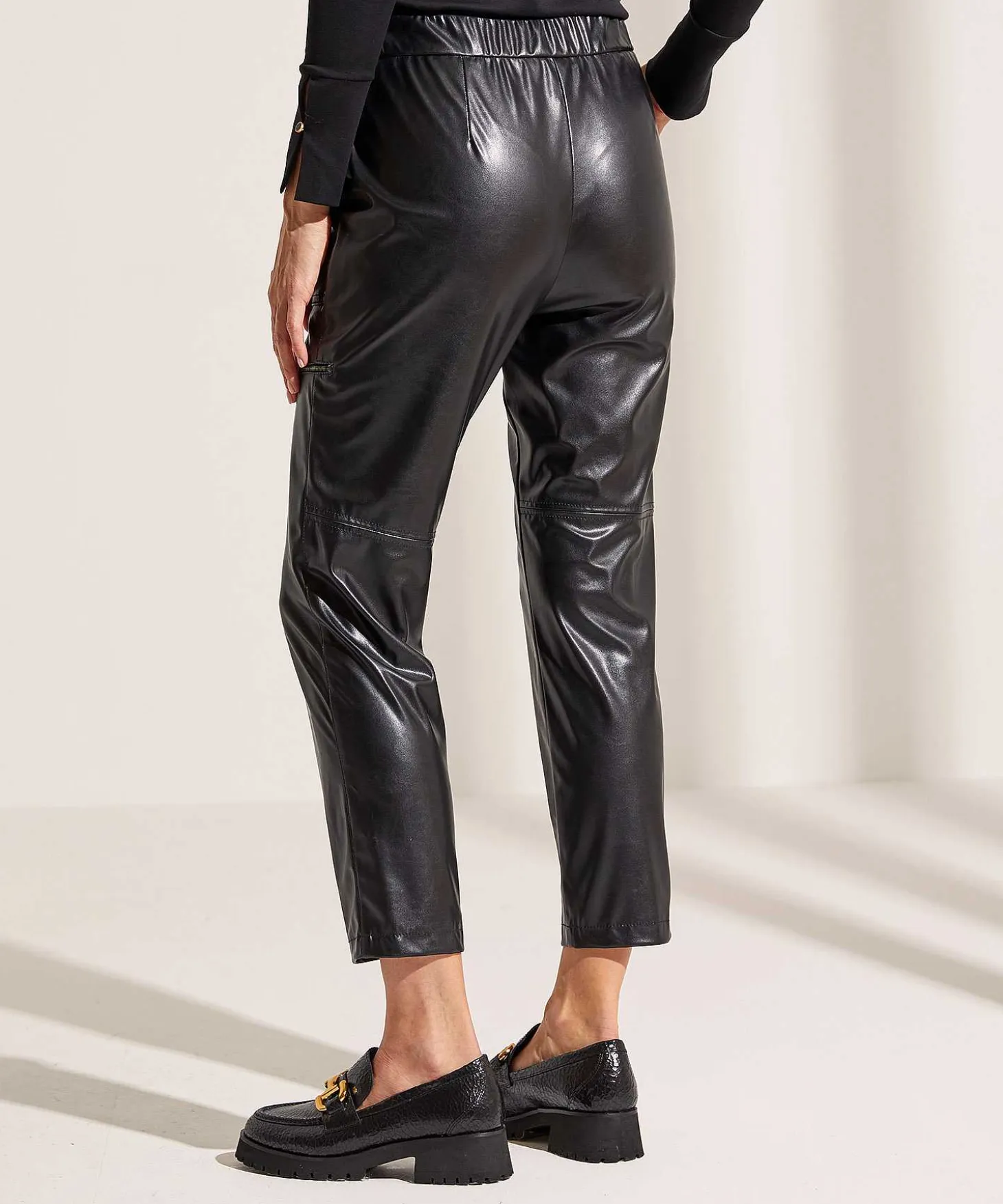 Marc Cain Worker Broek Vegan Leather Rikaze