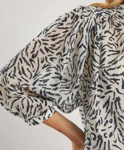 Moscow Cotton Voile Blouse Butterfly