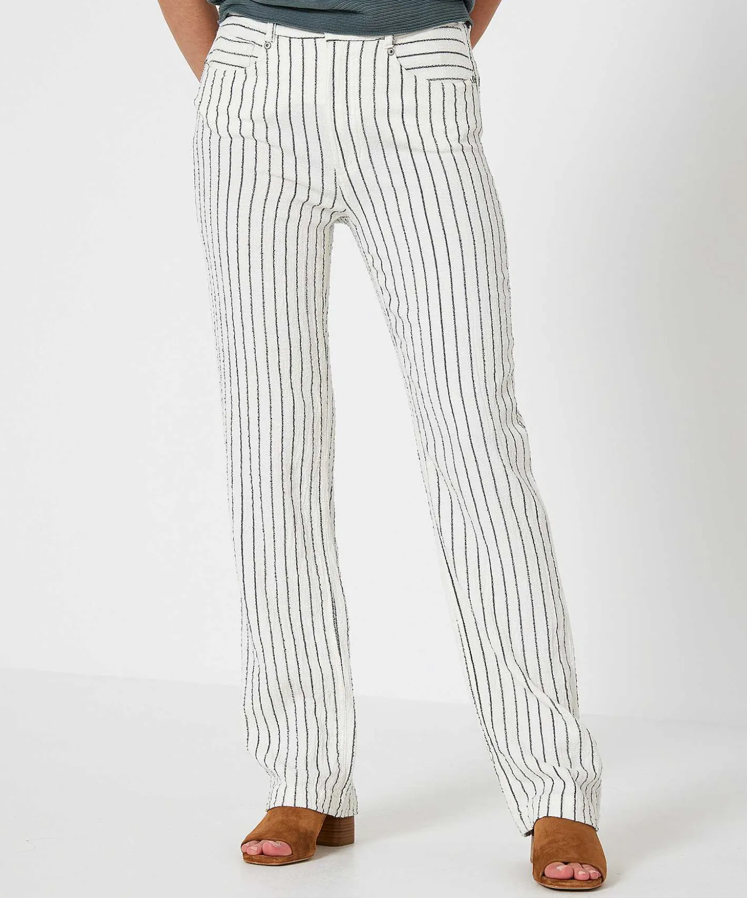 Moscow Wide Leg Broek Streepje Abiba