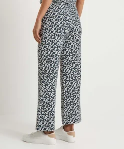 No Man's Land Cropped Palazzo Broek Slinky Retro