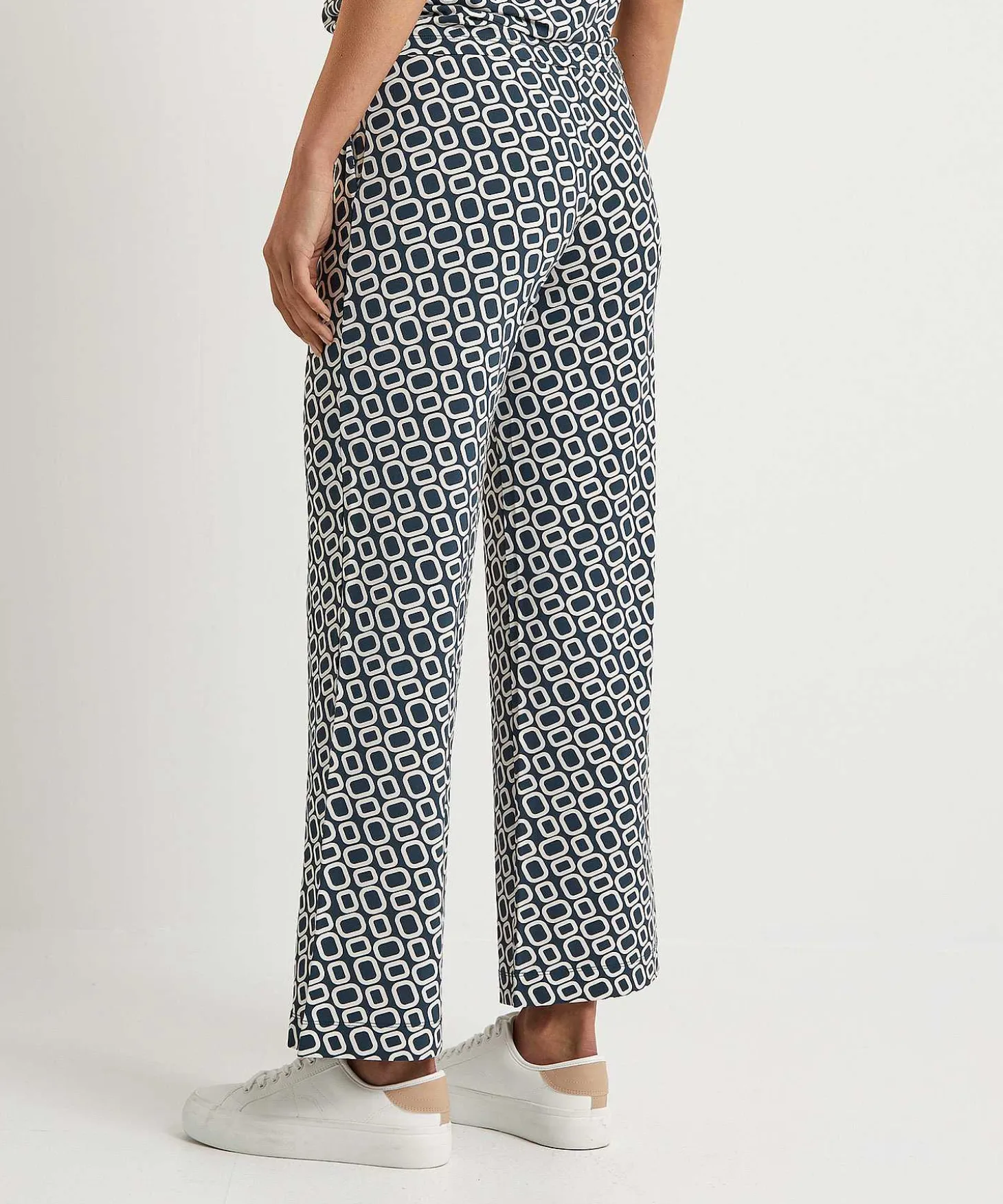 No Man's Land Cropped Palazzo Broek Slinky Retro