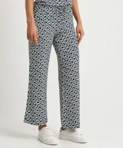 No Man's Land Cropped Palazzo Broek Slinky Retro