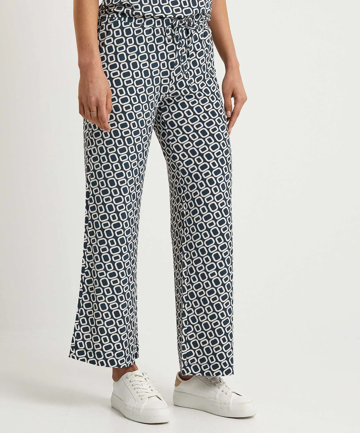 No Man's Land Cropped Palazzo Broek Slinky Retro