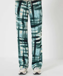No Man's Land Palazzo Broek Slinky Batik Print