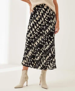 No Man's Land Rok Viscose Crepe Veegprint