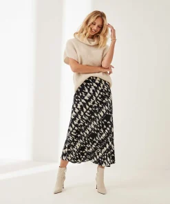 No Man's Land Rok Viscose Crepe Veegprint