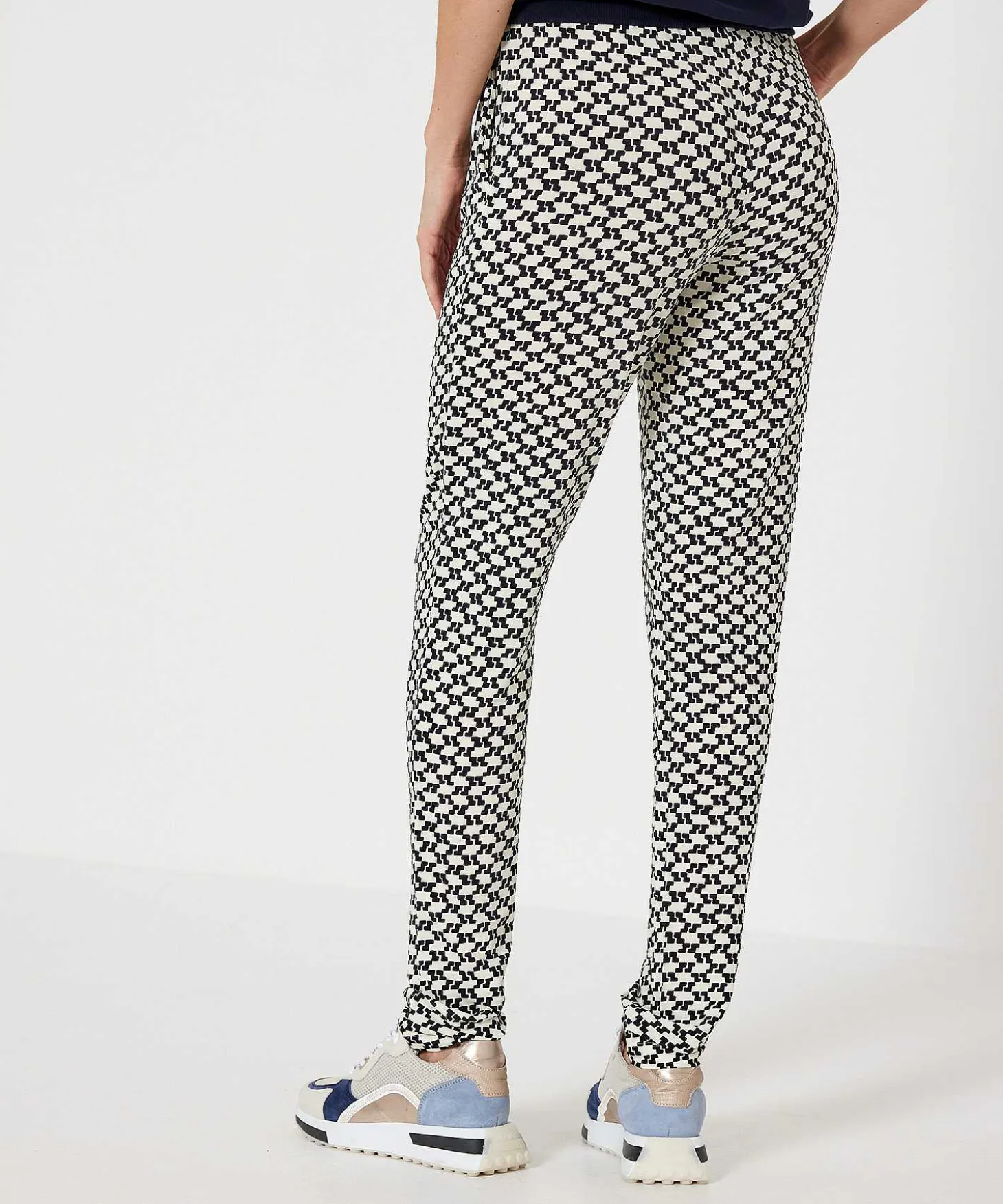 No Man's Land Slinky Broek Grafische Print