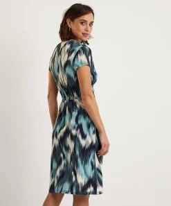 No Man's Land Slinky Jurk Tie-Dye