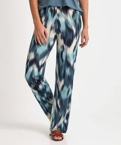 No Man's Land Slinky Palazzo Broek Tie-Dye